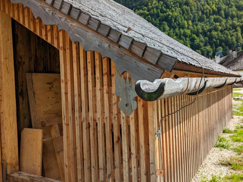 Finished Wood Gutters