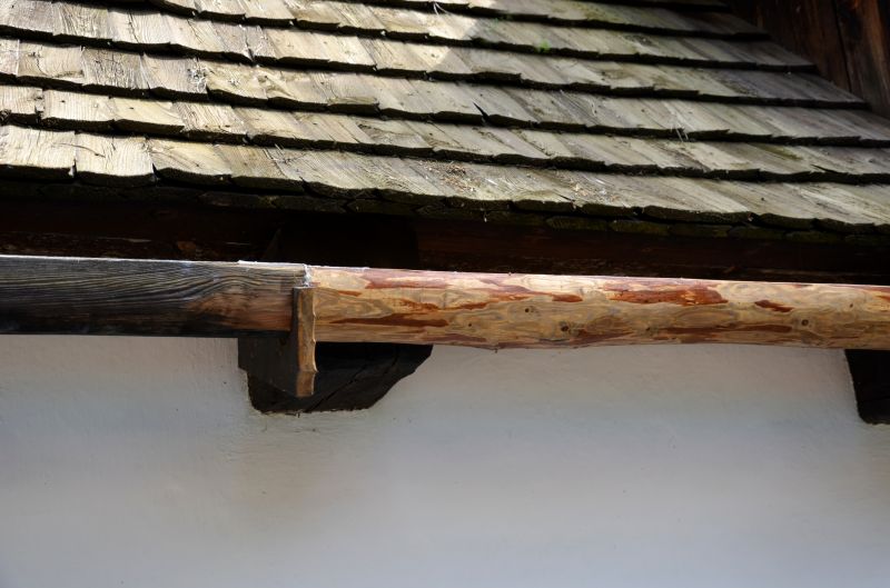 Finished Wooden Gutter System